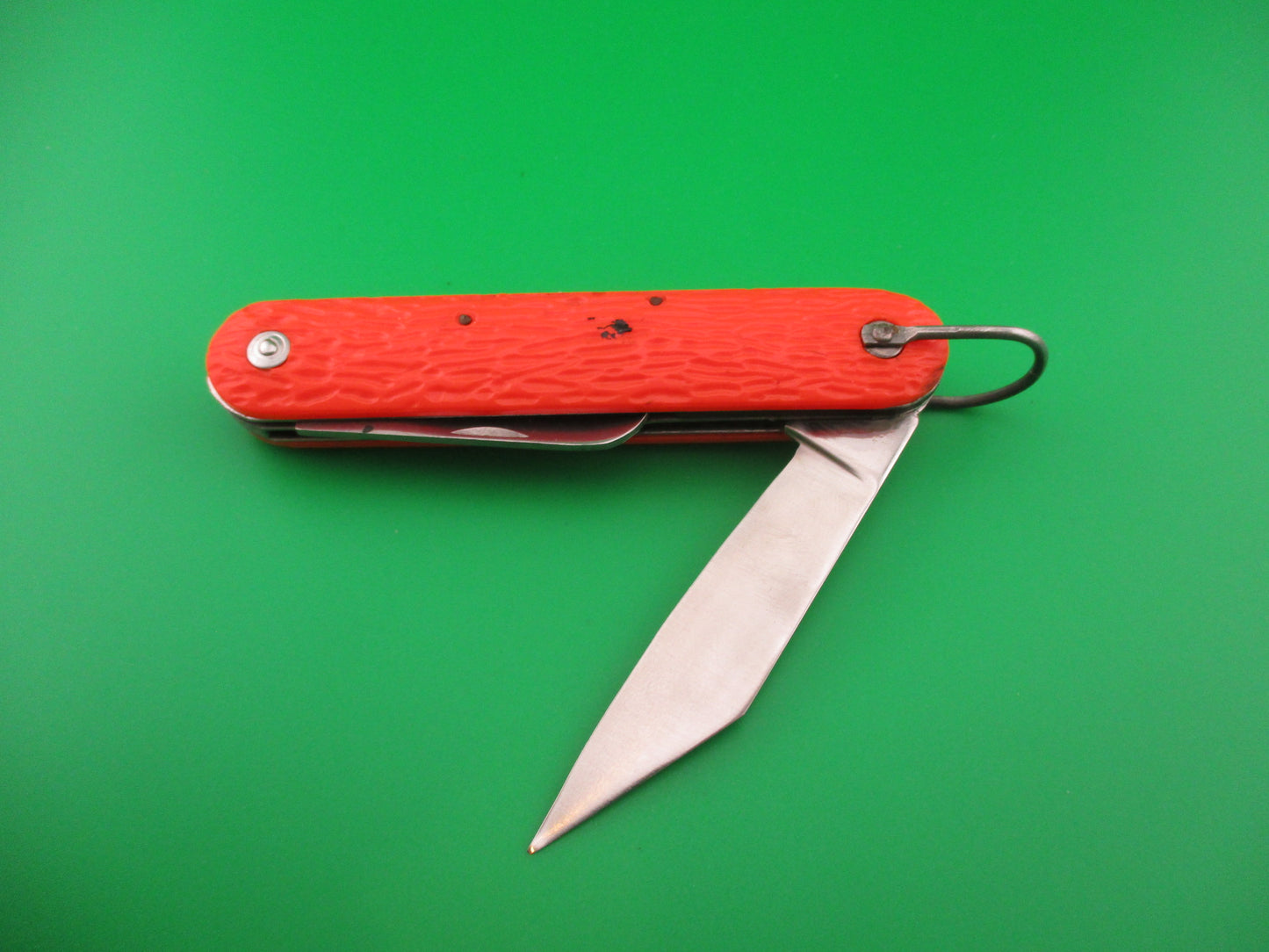 Logan Smyth Venice FL Orange Paratrooper automatic knife