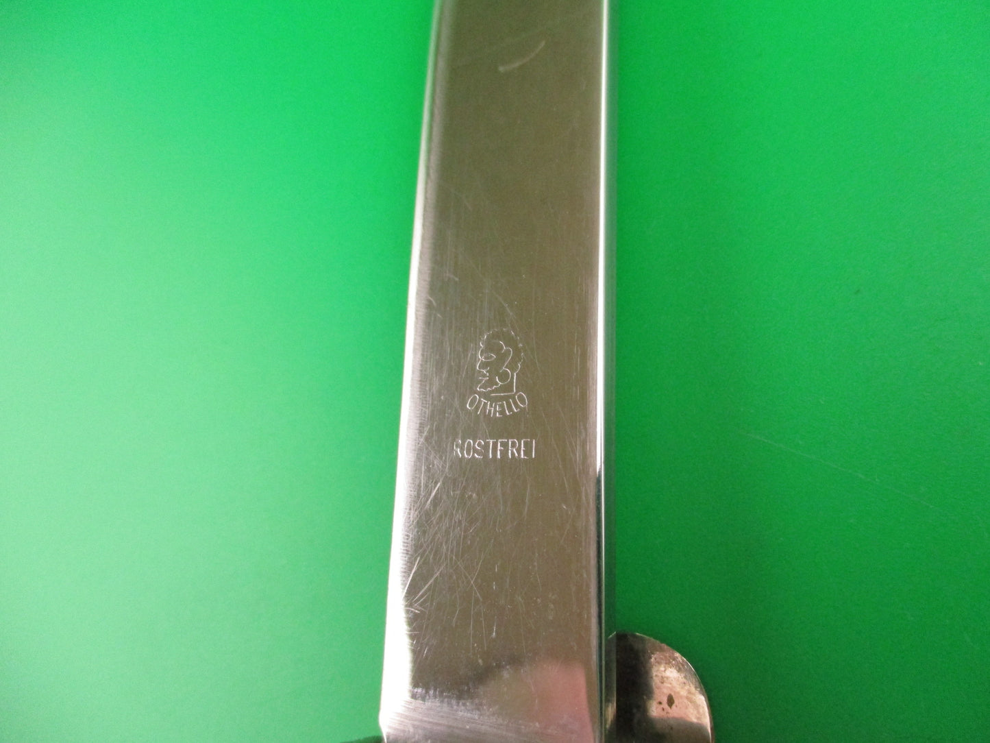 OTHELLO ROSTFREI 1960 23cm German Trap door Gravity knife military