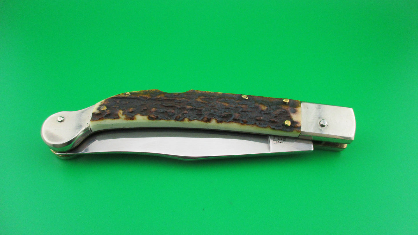 AGA CAMPOLIN SAHARA 23cm Italian Stag automatic knife Limited Edition