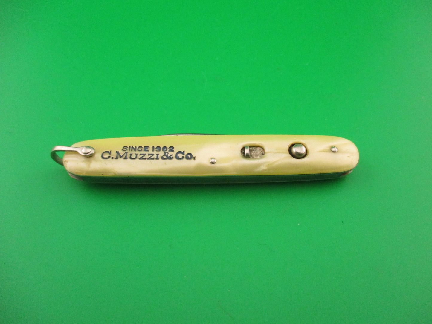 Schrade Cut Co small double Marine Pearl C.Muzzi & Co switchblade knife