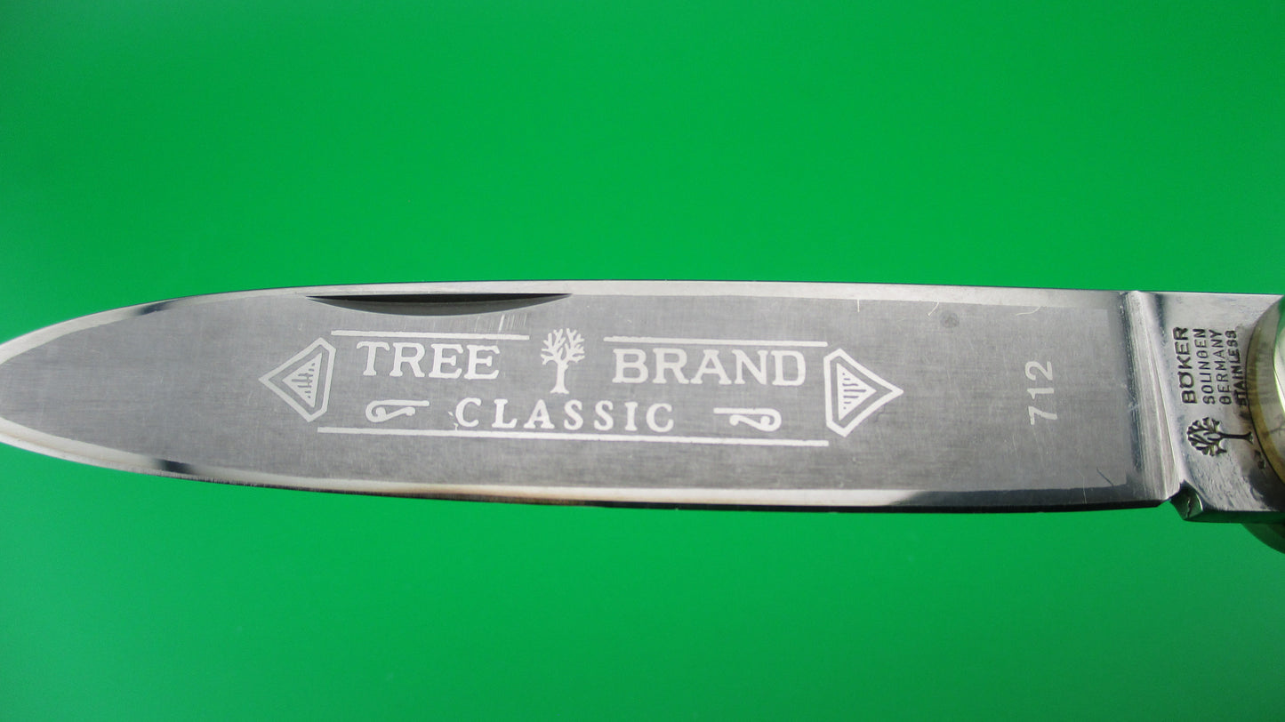 BOKER Tree Brand 712 Classic 11cm German Lever automatic knife Wood/Pearl