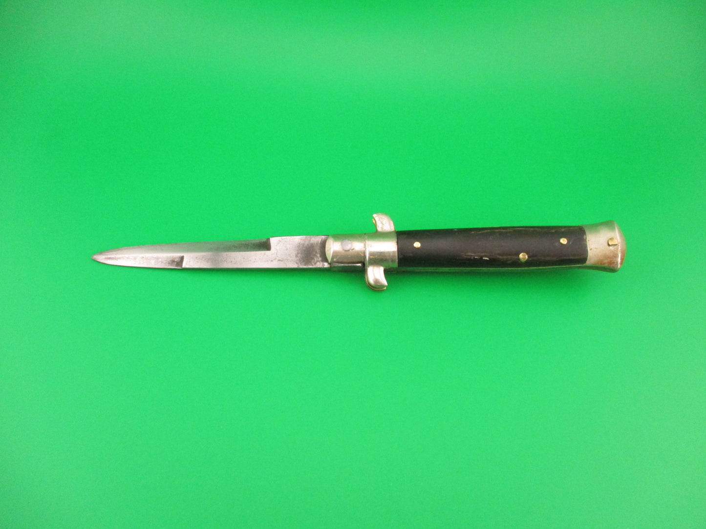 LATAMA ITALY 18cm Italian Picklock Vintage 1950s bayonet & horn automatic knife