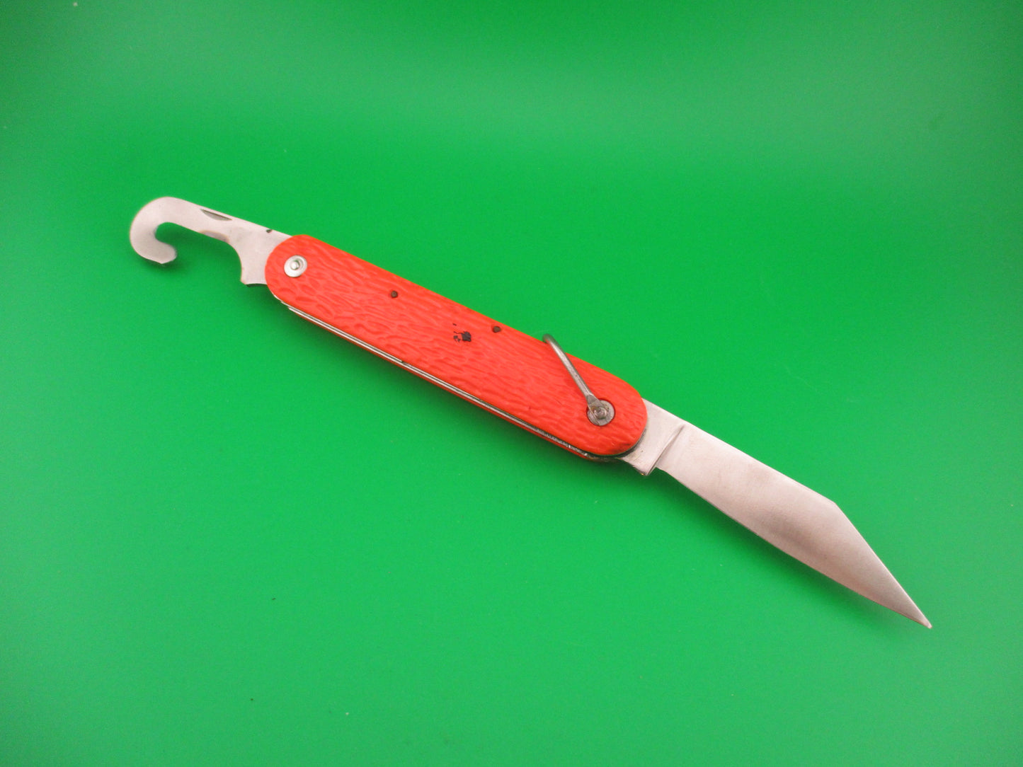 Logan Smyth Venice FL Orange Paratrooper automatic knife