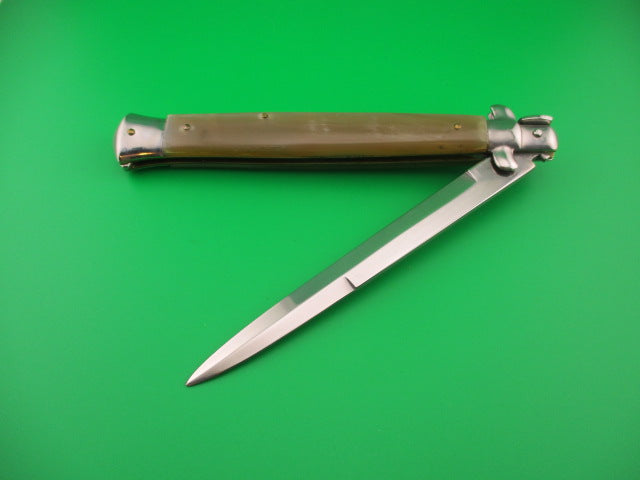 AKC MADE IN ITALY STAINLESS STEEL 33cm Italian Swivel Bolster Honey & Cream automatic