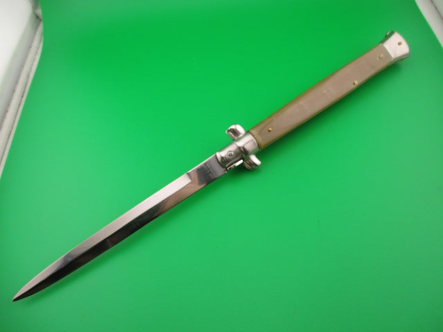 AKC MADE IN ITALY STAINLESS STEEL 33cm Italian Swivel Bolster Honey & Cream automatic