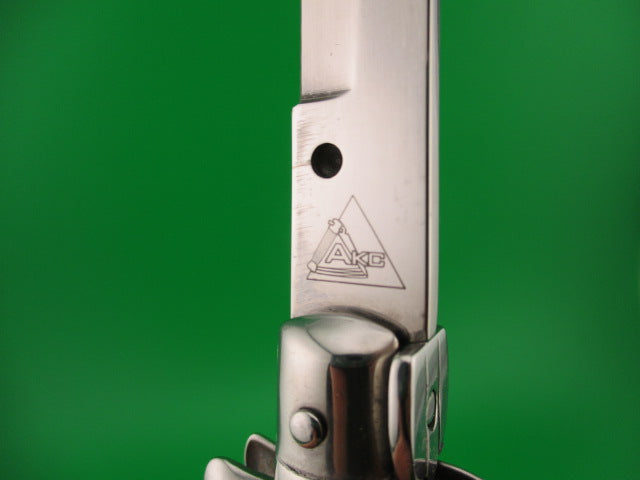 AKC MADE IN ITALY STAINLESS STEEL 33cm Italian Swivel Bolster Honey & Cream automatic