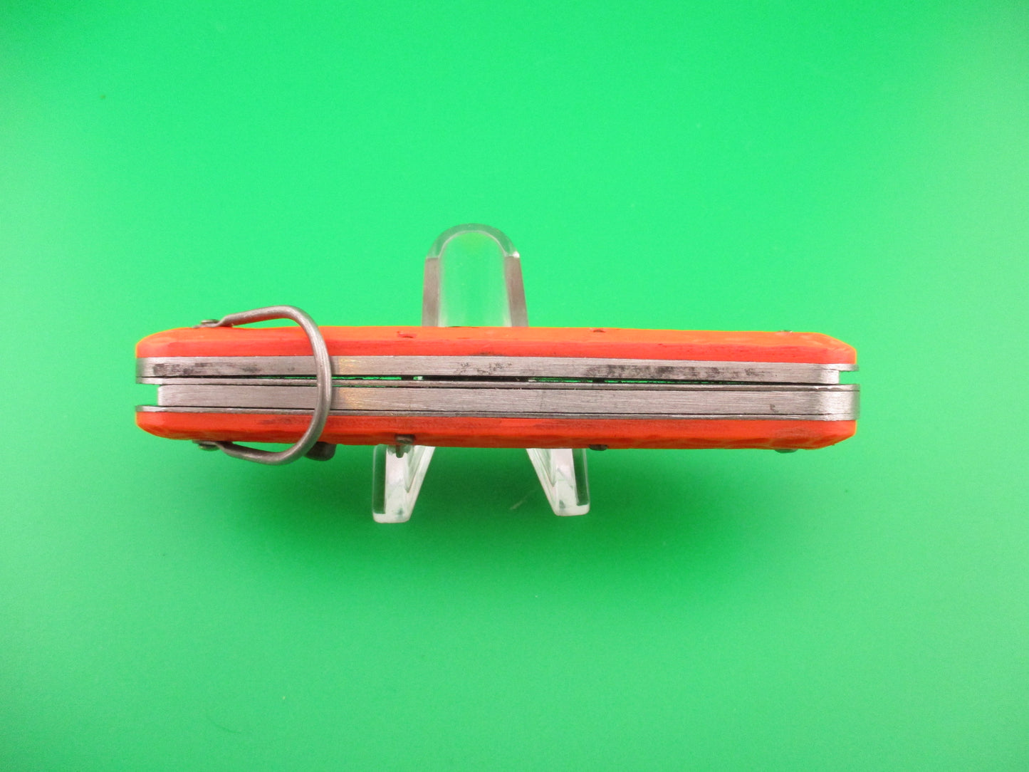 Logan Smyth Venice FL Orange Paratrooper automatic knife