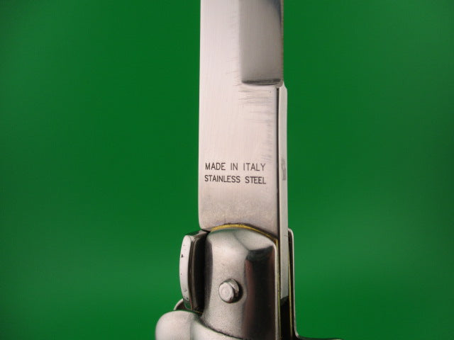 AKC MADE IN ITALY STAINLESS STEEL 33cm Italian Swivel Bolster Honey & Cream automatic