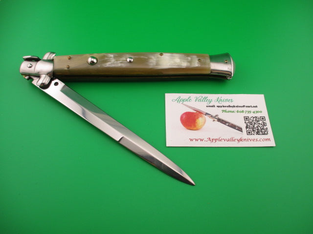 AKC MADE IN ITALY STAINLESS STEEL 33cm Italian Swivel Bolster Honey & Cream automatic