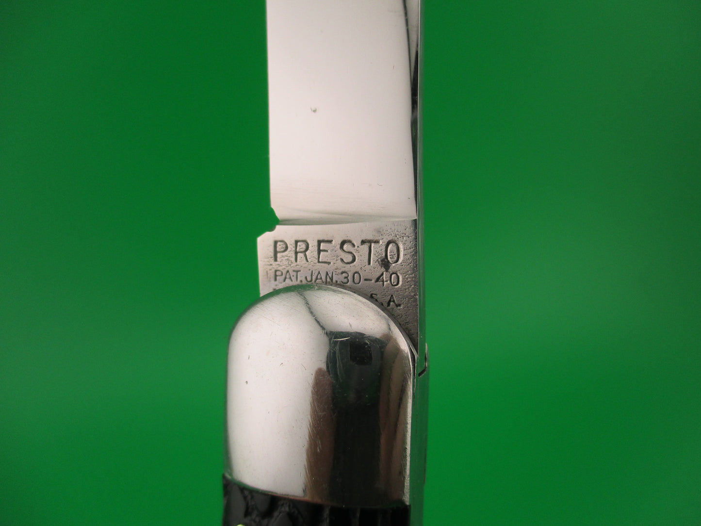 PRESTO M2 Near Mint Military Vintage paratrooper jump knife black switchblade knife