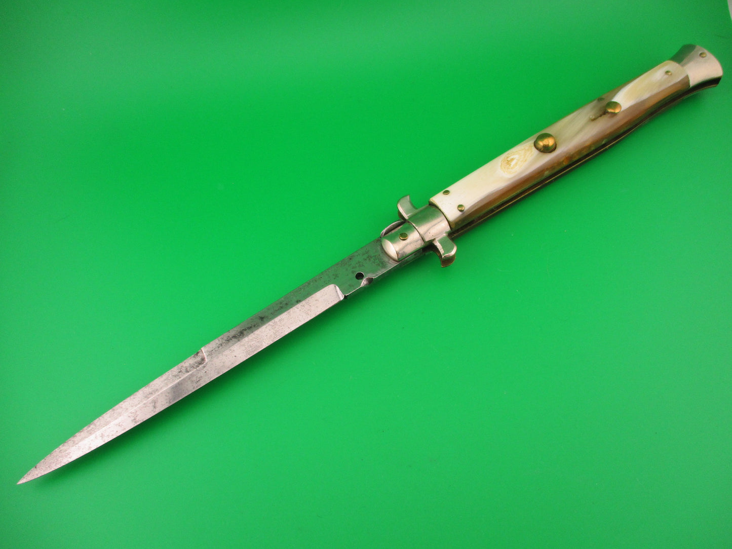 Sterile 33cm Italian Picklock Flat Guard Wasp body 1940s vintage automatic knife