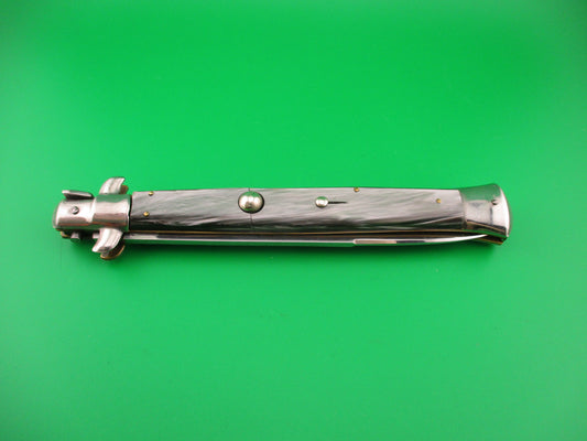 Rostfrei 7 33cm Italian Transitional Black lip pearl acrylic vintage automatic knife 4mm