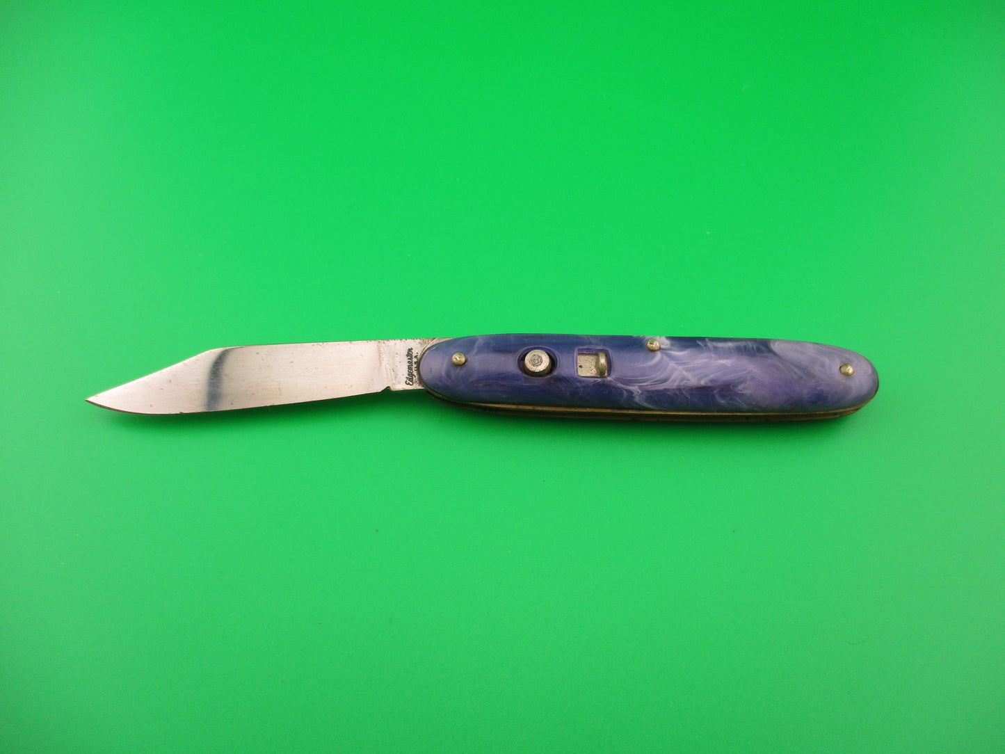 Edgemaster #108 Cigar Jack 1950s Vintage Purple swirl switchblade knife