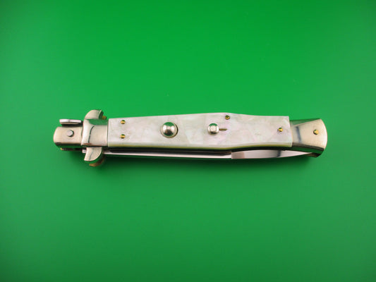 RENZO PASCOTTO 30cm Italian Picklock Wasp Body MOP 5mm back spring switchblade