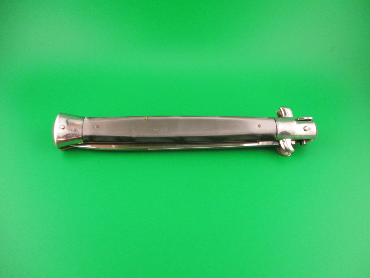 Rostfrei 7 33cm Italian Transitional Black lip pearl acrylic vintage automatic knife 4mm