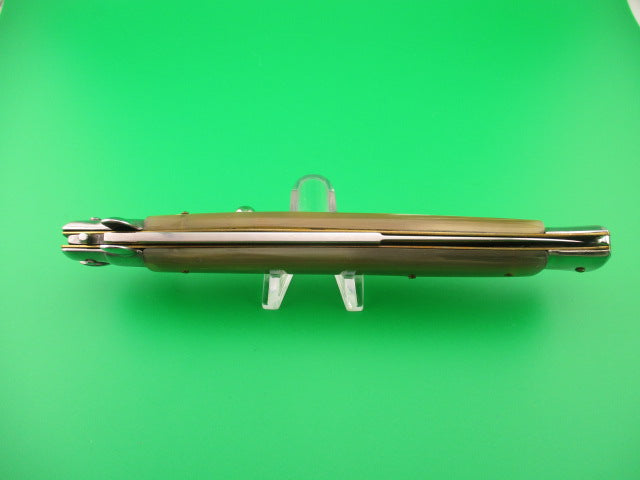 AKC MADE IN ITALY STAINLESS STEEL 33cm Italian Swivel Bolster Honey & Cream automatic