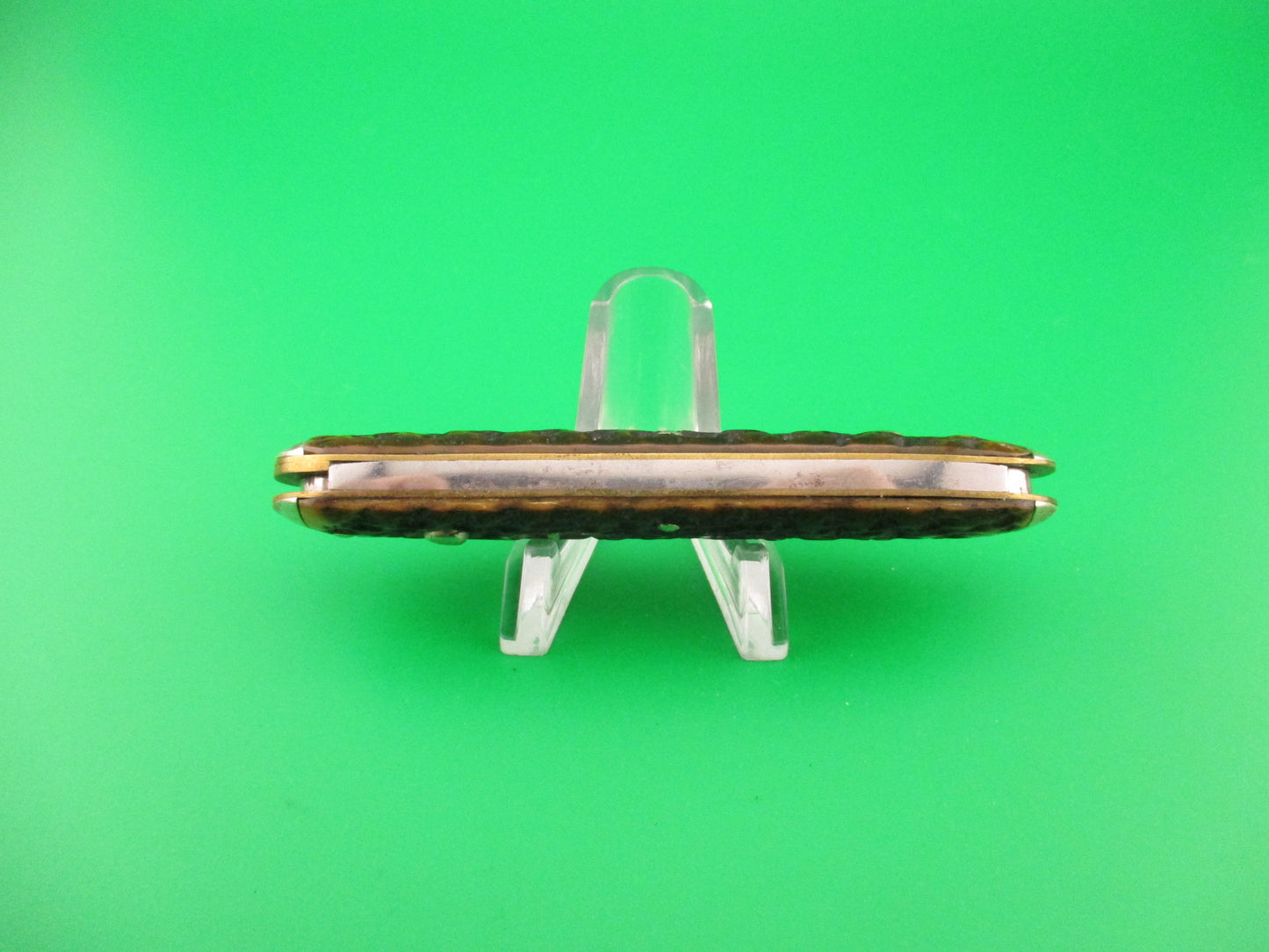 SCHRADE CUT CO Early Large Double 7503 Bone tip bolster antique automatic knife