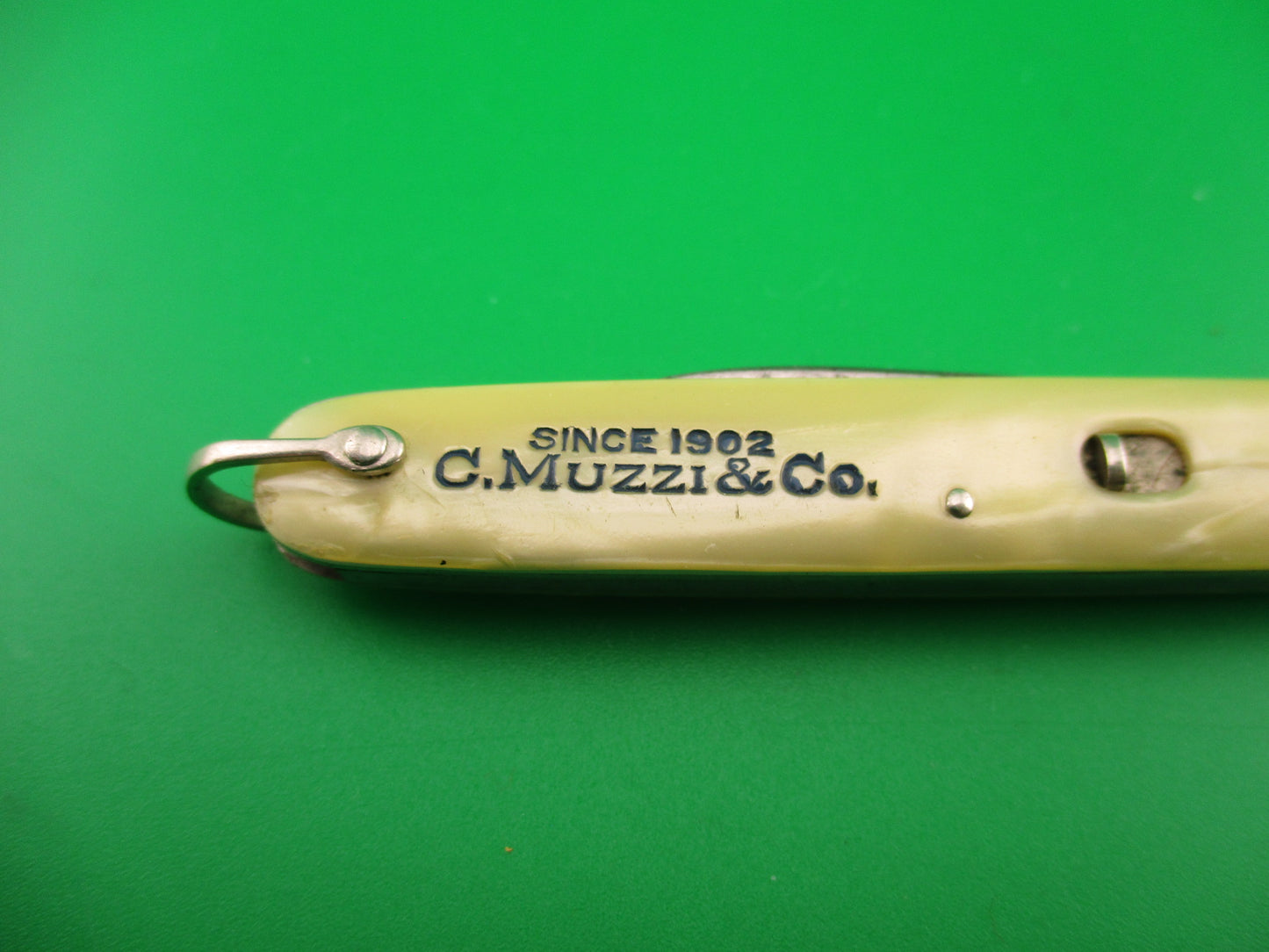 Schrade Cut Co small double Marine Pearl C.Muzzi & Co switchblade knife