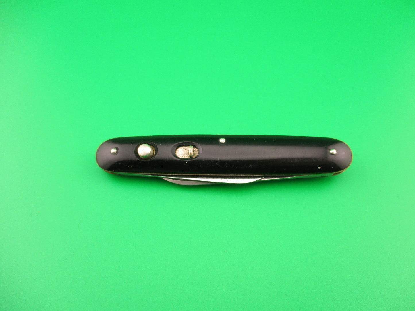 PRESTO Double Black Etched Advertising Vintage automatic knife