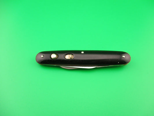 PRESTO Double Black Etched Advertising Vintage automatic knife