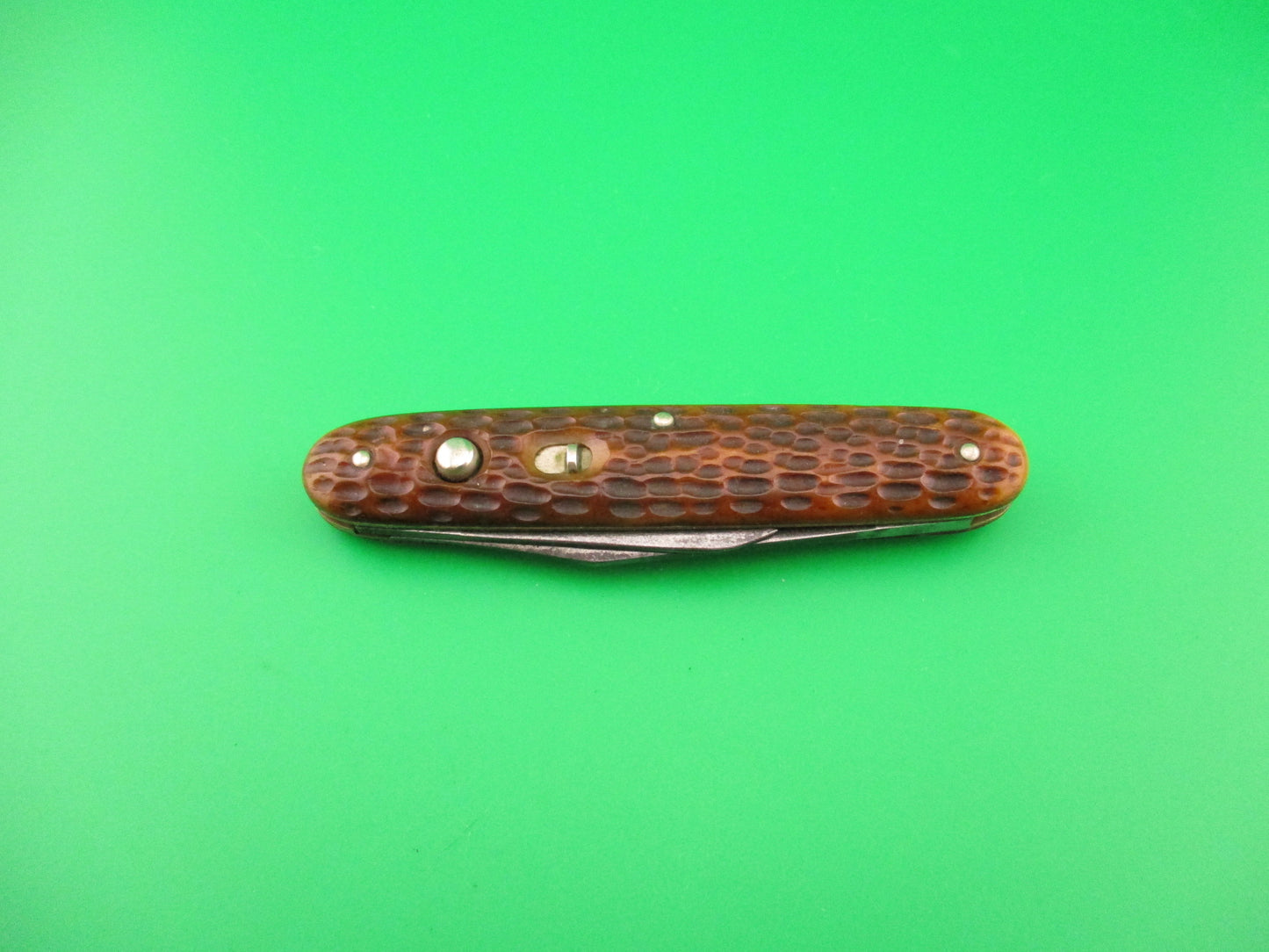 Schrade Cut Co Large Double Picked bone Clip/pen automatic knife