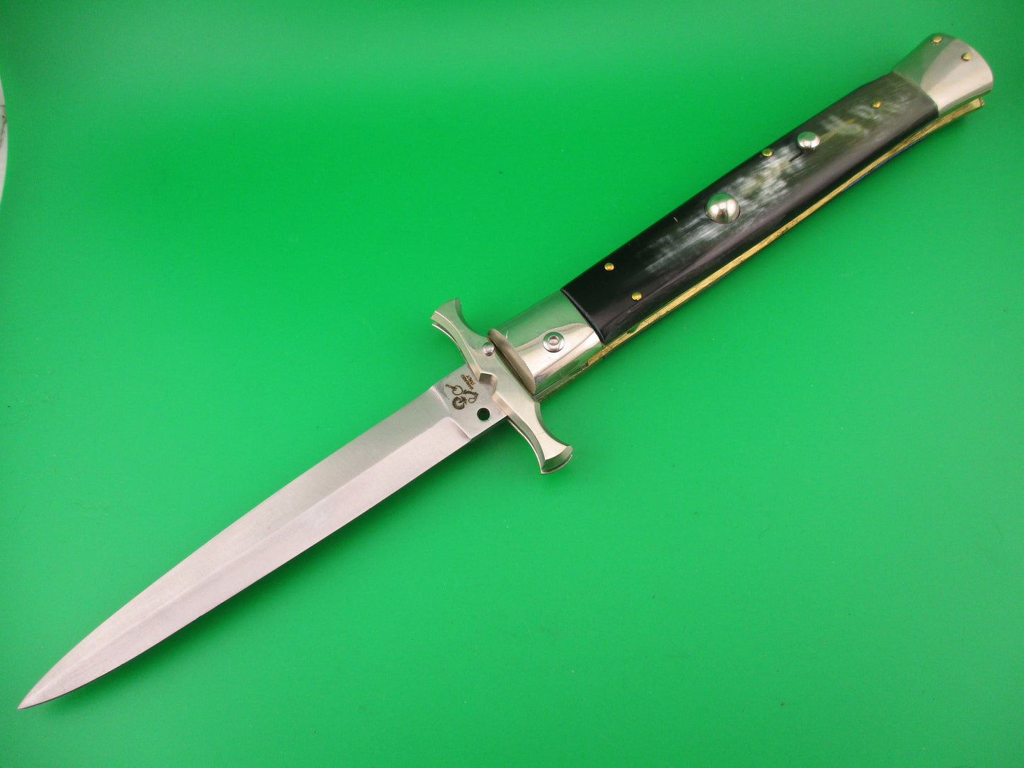 Renzo Pascotto 33cm Italian BATWING swing guard Dagger Horn Automatic knife