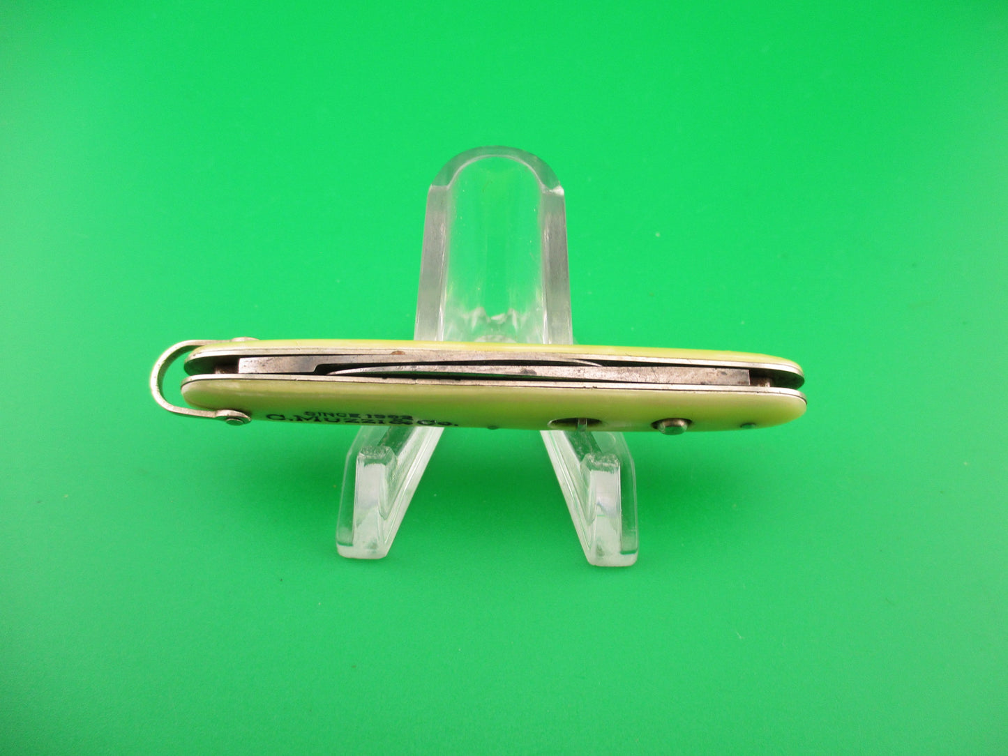 Schrade Cut Co small double Marine Pearl C.Muzzi & Co switchblade knife