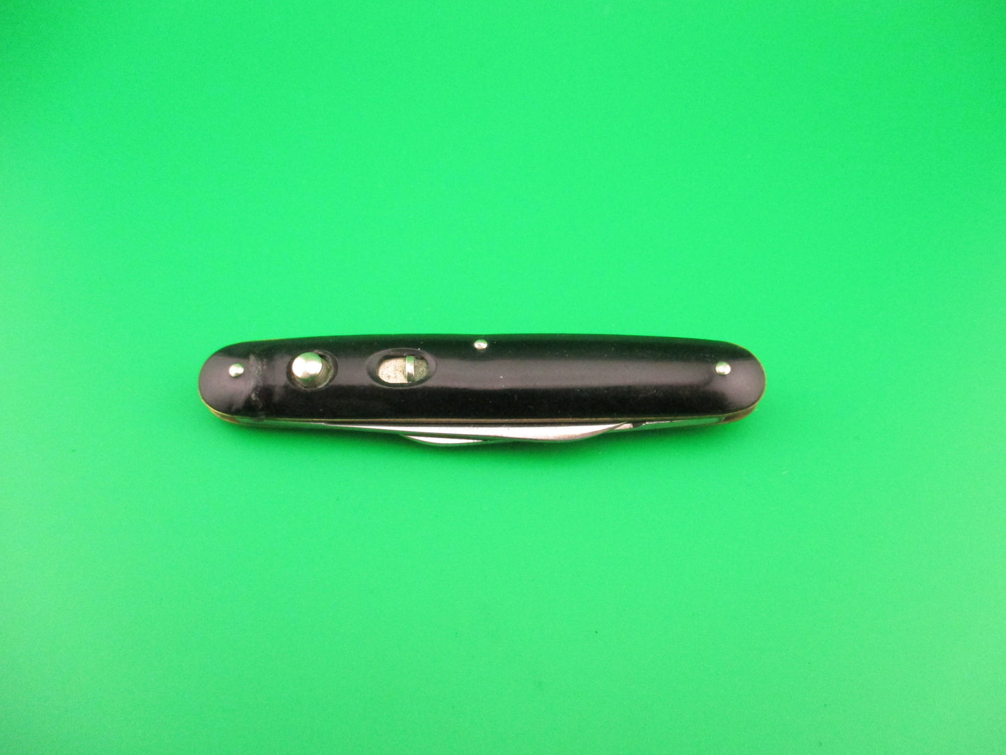 PRESTO Double Black Etched Advertising Vintage automatic knife