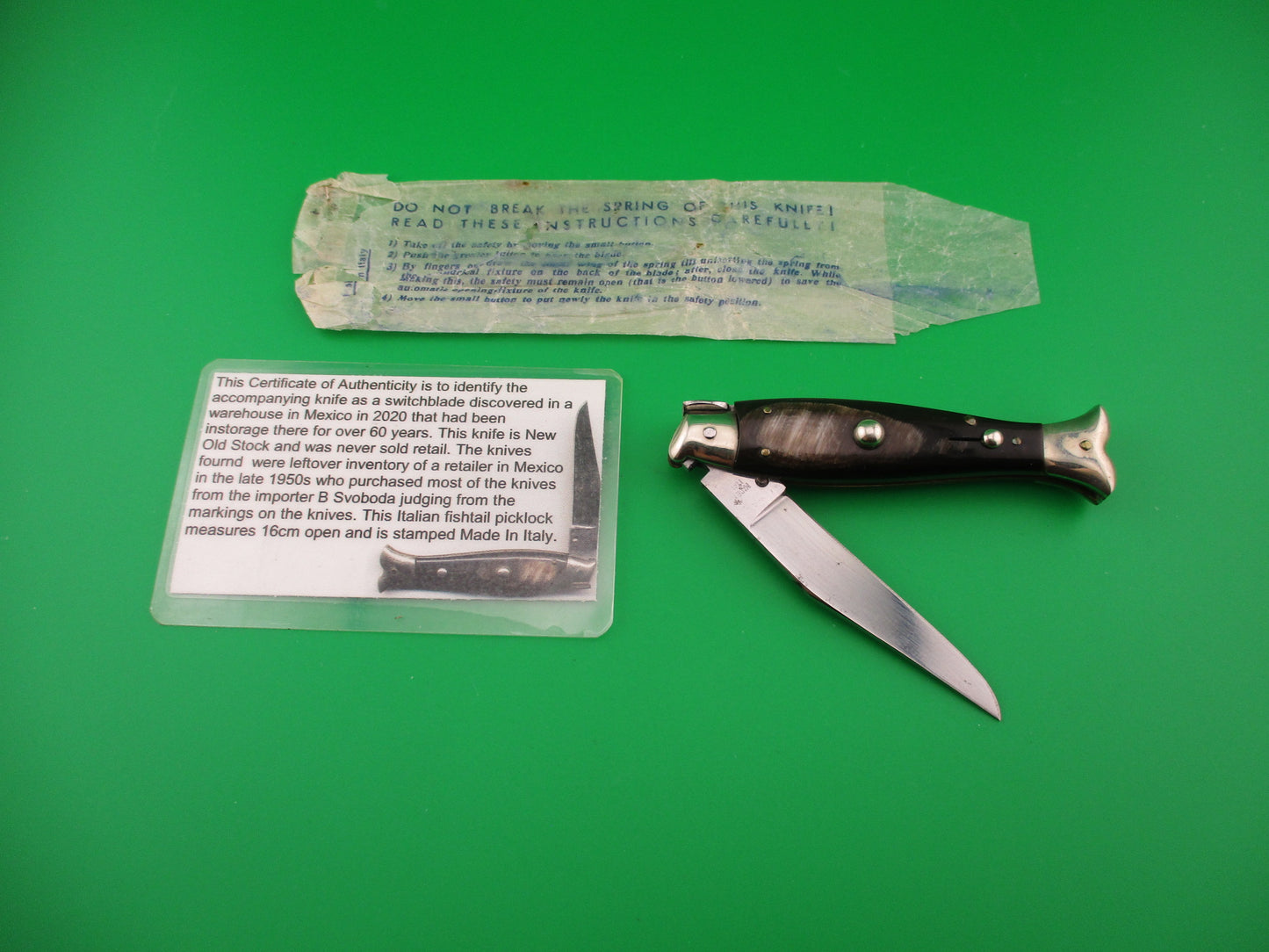 MADE ITALY 16cm Italian 1950s Picklock Fishtail NOS 2020 Mexico find automatic