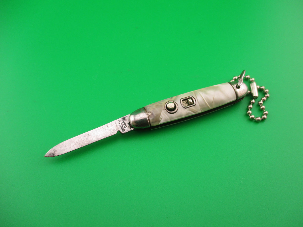 Imperial Jackomatic Jr JM96-PB Keychain Switchblade 1950s vintage automatic knife
