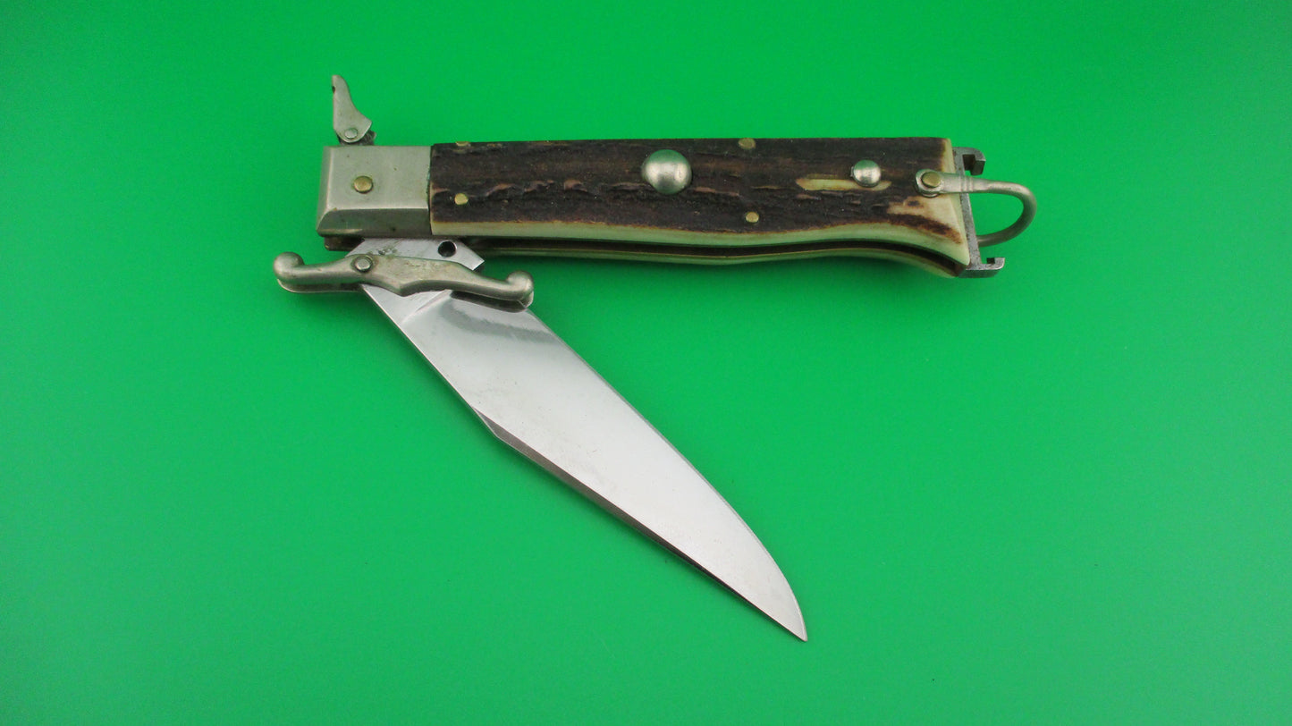 LEPRE INOX Rabbit 23cm Italian Hunter Swing guard Shell puller Fulcrum Stag switchblade