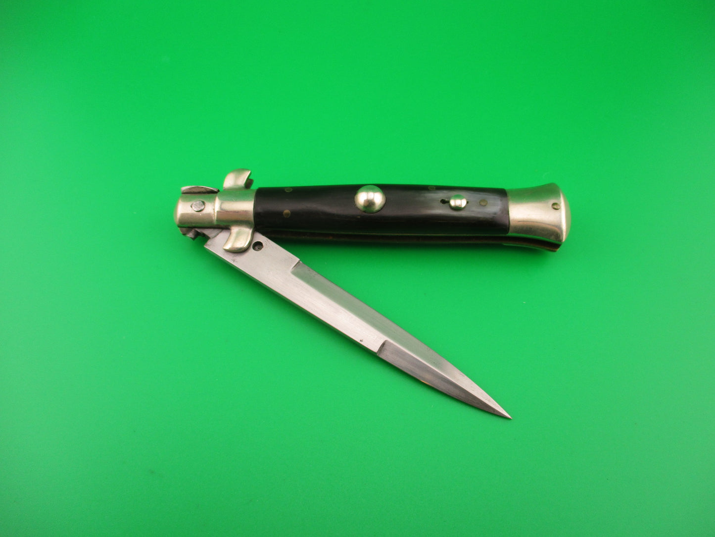 EIG CUTLERY ITALY Box stamp 21cm Italian 1950s Picklock Bayonet Vintage automatic knife