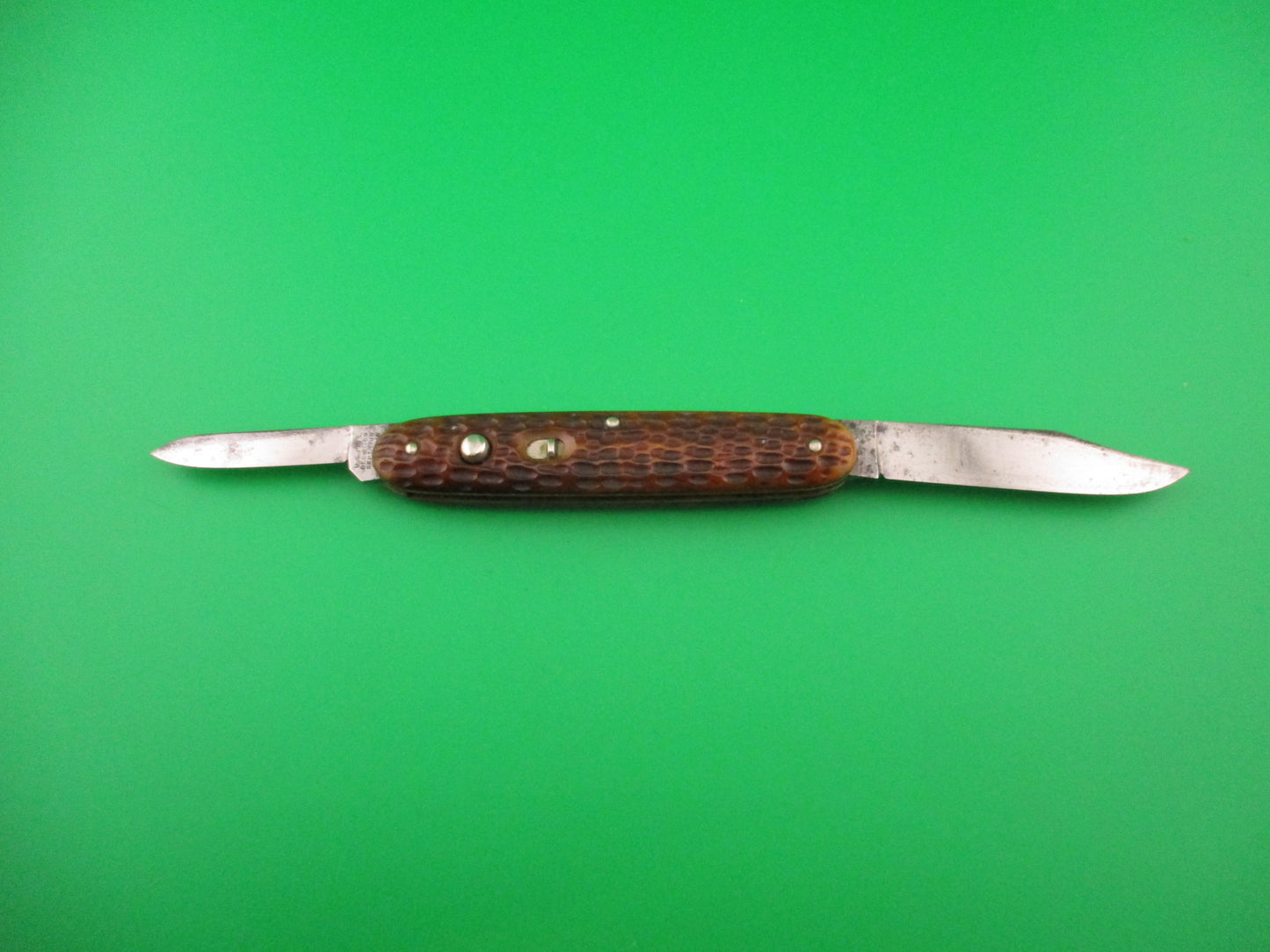 Schrade Cut Co Large Double Picked bone Clip/pen automatic knife