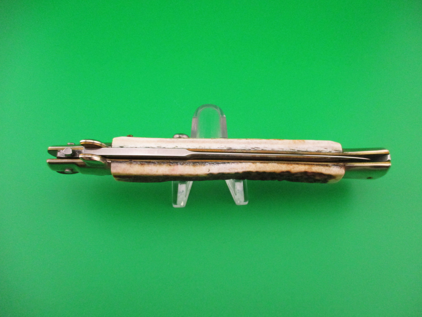 Walt's Flat Guard 28cm Italian Picklock Bayonet blade Stag automatic knife