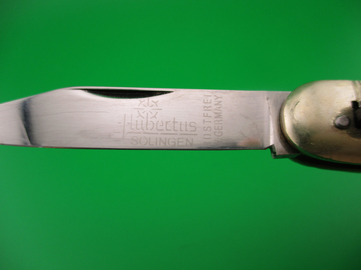 Hubertus 8cm West German Lever Liliput Stag automatic knife