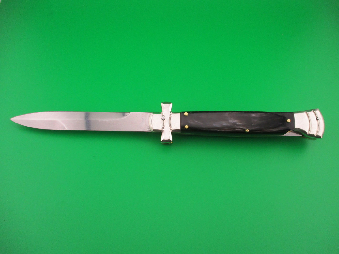z AGA CAMPOLIN MANIAGO ITALY 23cm Italian Horn Maltese Lockback automatic knife