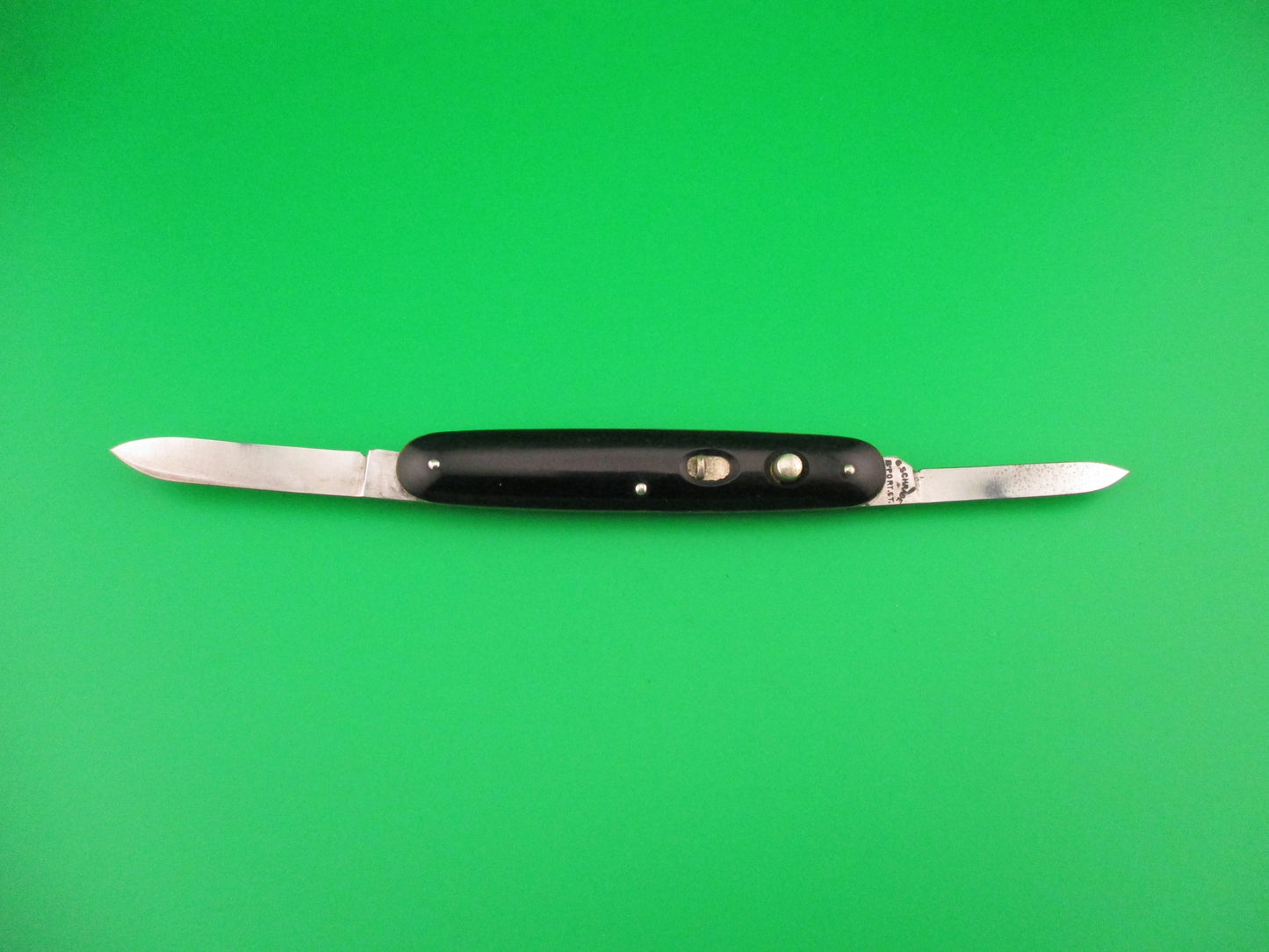 PRESTO Double Black Etched Advertising Vintage automatic knife