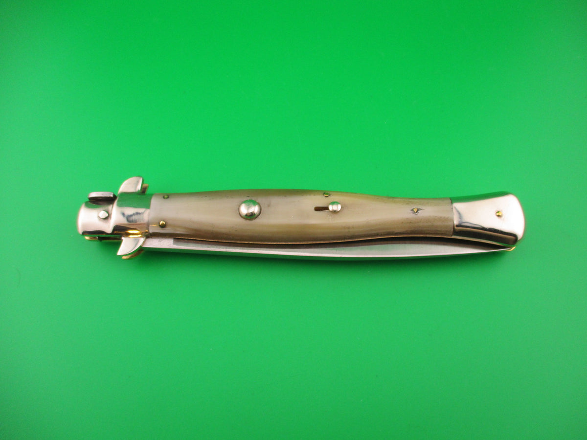 DM A.Rosa MANIAGO ITALY 33cm Italian Picklock Wasp Body Honey horn automatic knife