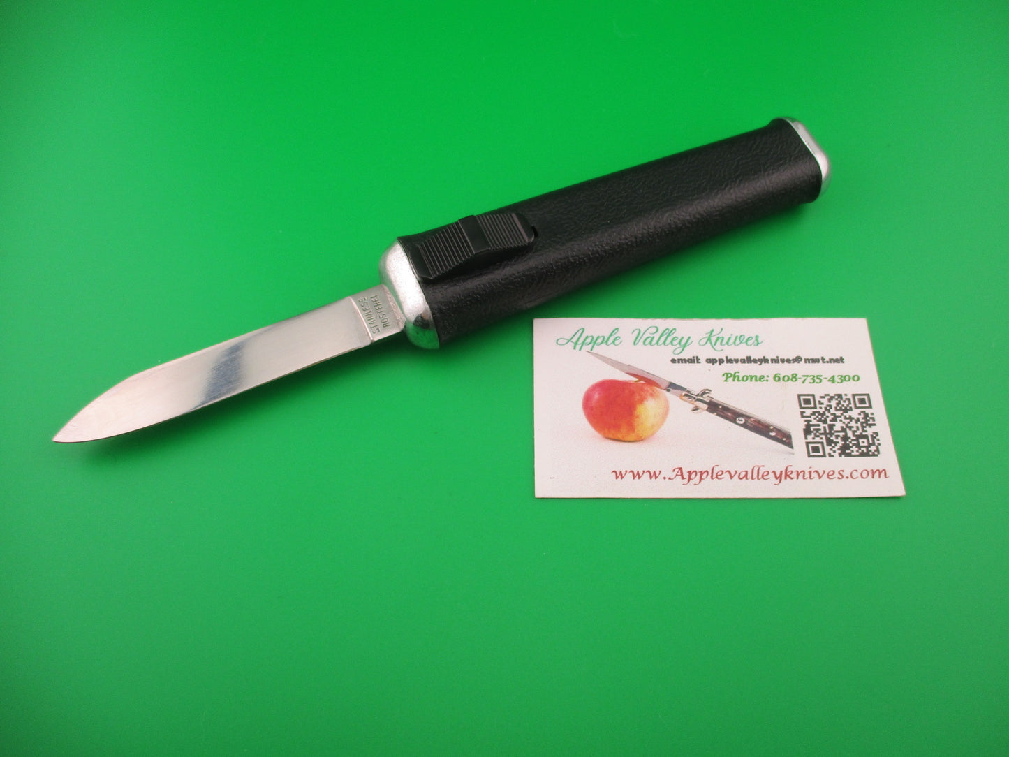 STAINLESS ROSTFREI 21cm Taiwan OTF New Funny in original box automatic knife