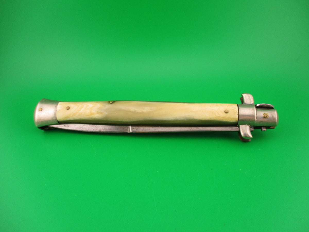 LATAMA ITALY 33cm Italian Picklock 1950s Bayonet Honey & Cream automatic knife 5mm
