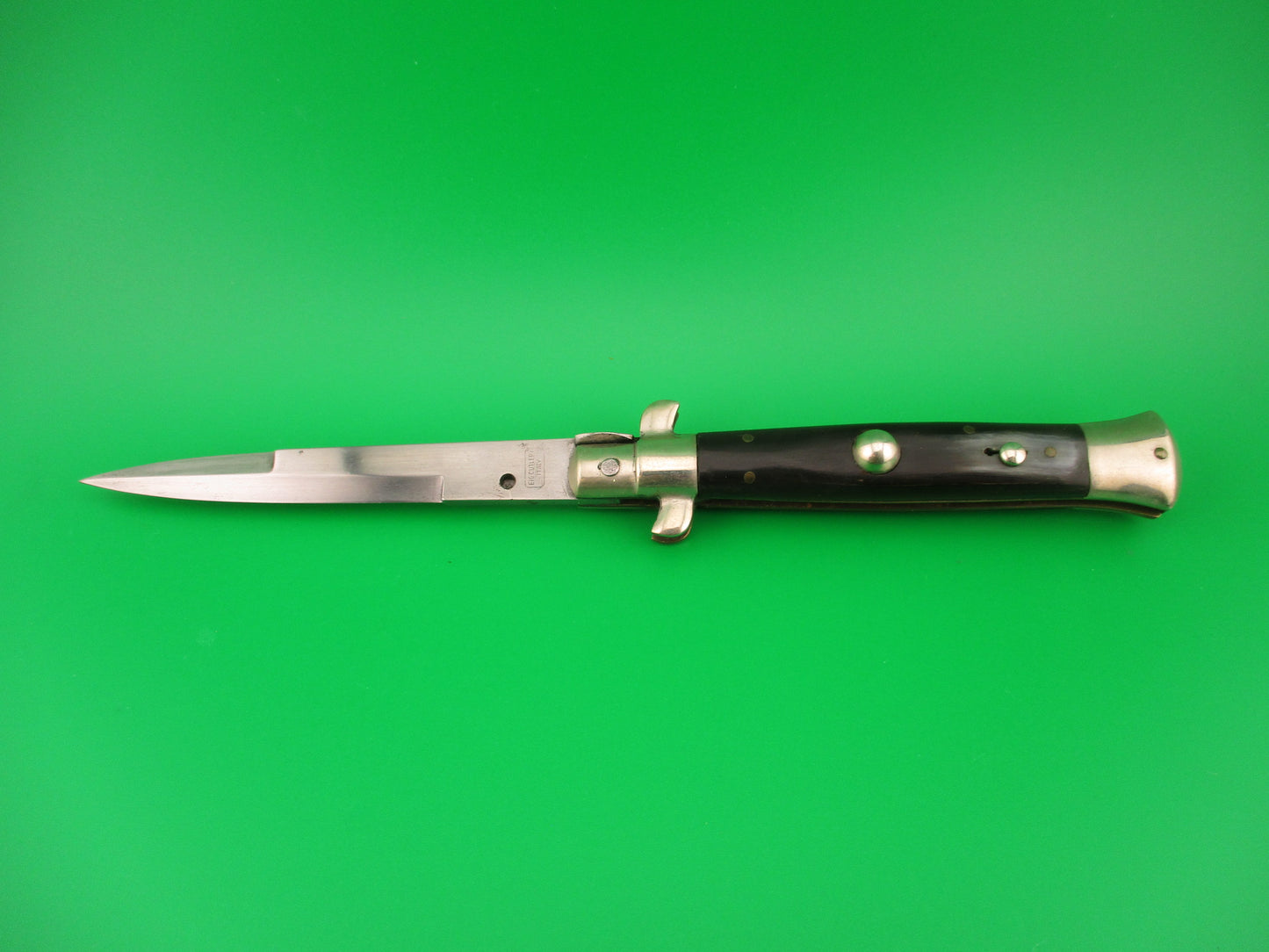 EIG CUTLERY ITALY Box stamp 21cm Italian 1950s Picklock Bayonet Vintage automatic knife