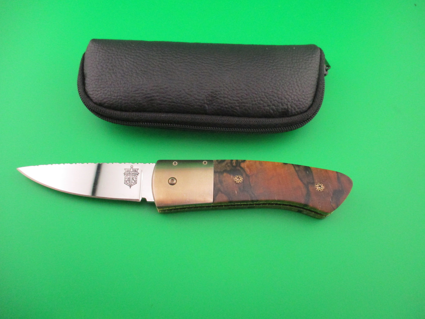 Doc Hagen Custom 7 inch Bolster Release automatic knife Spalted Maple