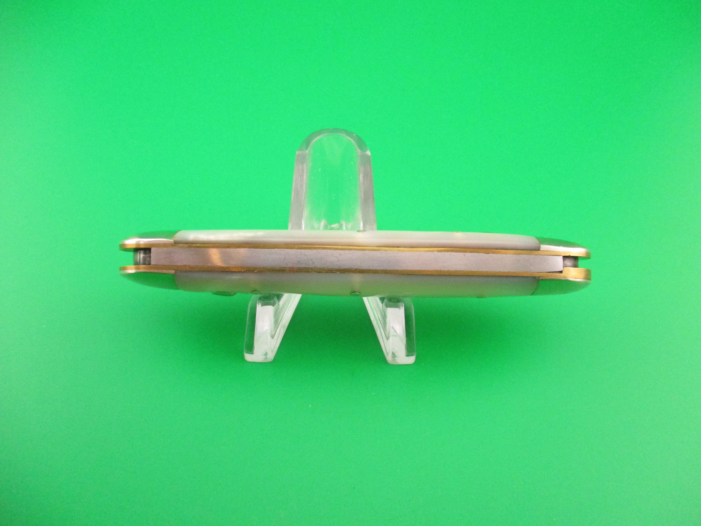 SCHRADE CUT CO Early 3 3/4" 7506B Large double MOP Full bolstered vintage switchblade