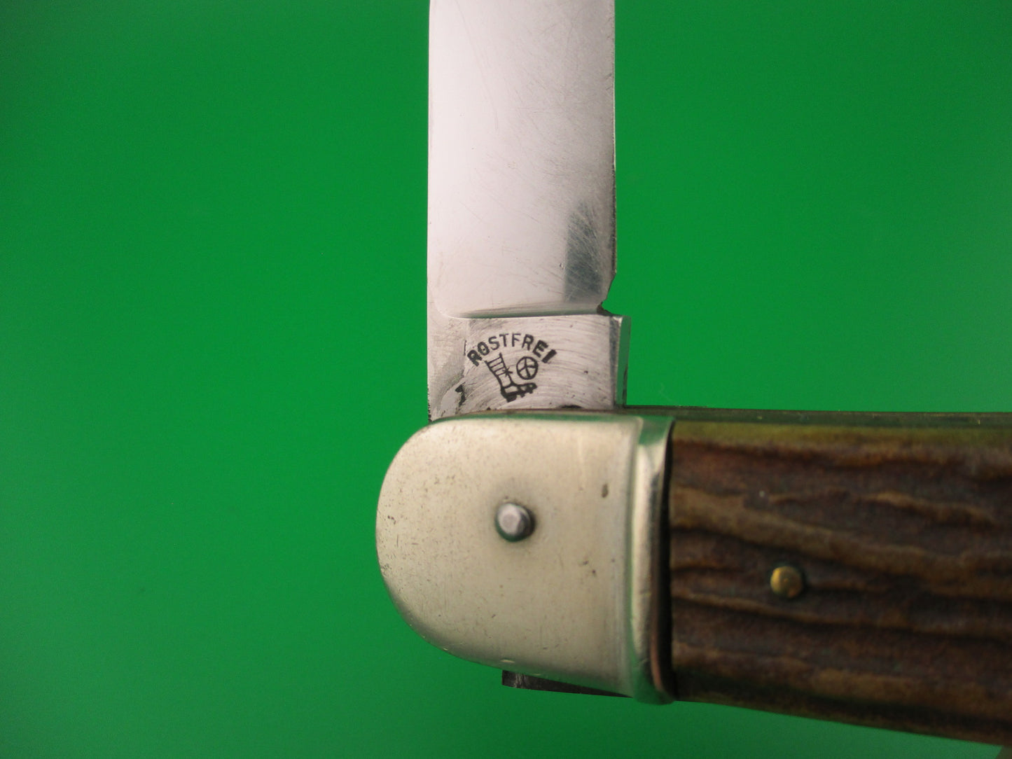 Bonsa SOLINGEN GERMANY 11cm German Stag Lever SPRINGER 2 Blade automatic knife