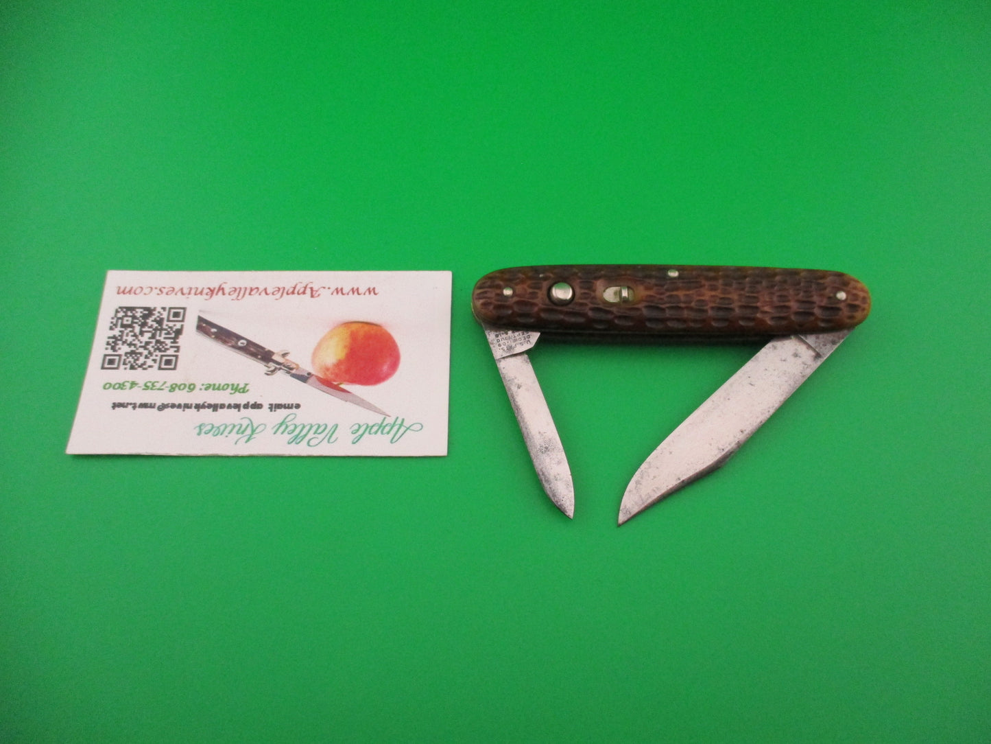 Schrade Cut Co Large Double Picked bone Clip/pen automatic knife