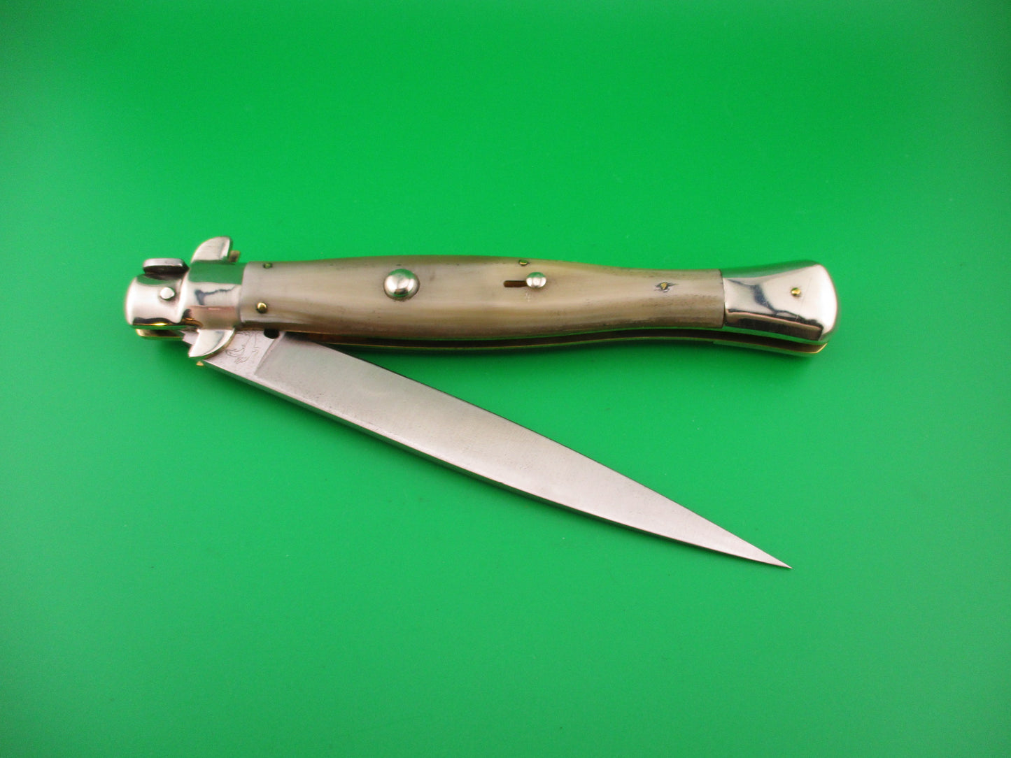 DM A.Rosa MANIAGO ITALY 33cm Italian Picklock Wasp Body Honey horn automatic knife