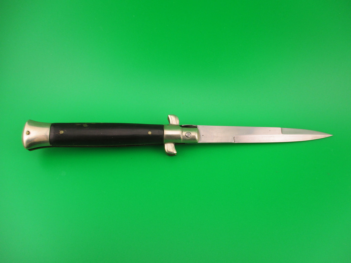 EIG CUTLERY ITALY Box stamp 21cm Italian 1950s Picklock Bayonet Vintage automatic knife