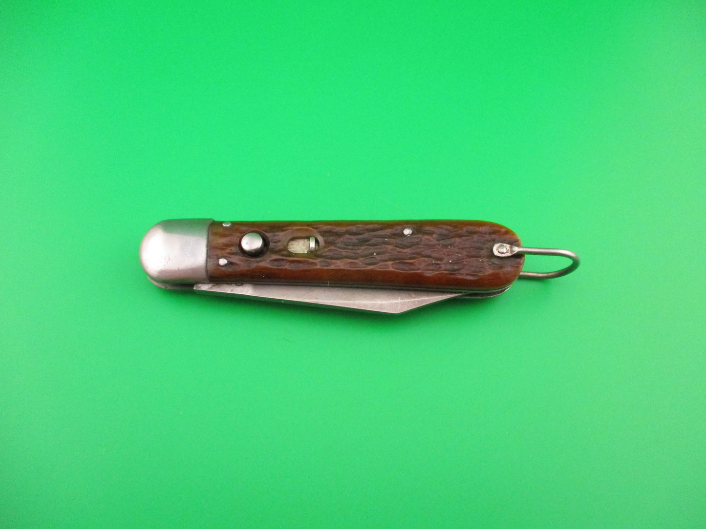 PRESTO M2 Bone WWII 1940s Geo Schrade vintage Paratrooper automatic knife