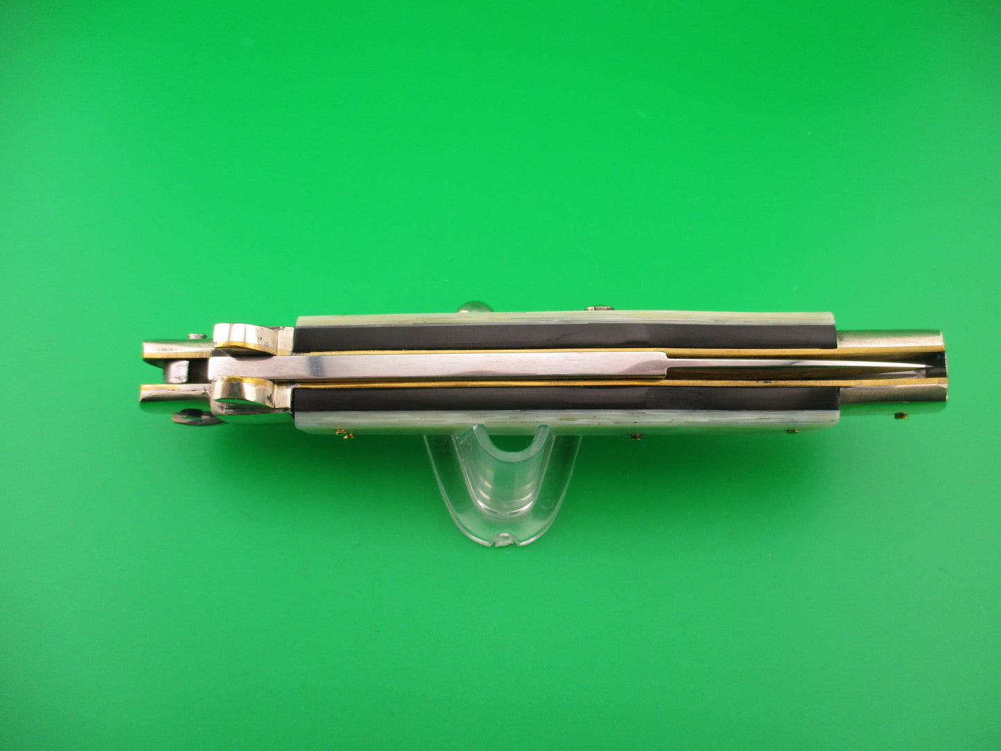 RENZO PASCOTTO 30cm Italian Picklock Wasp Body MOP 5mm back spring switchblade