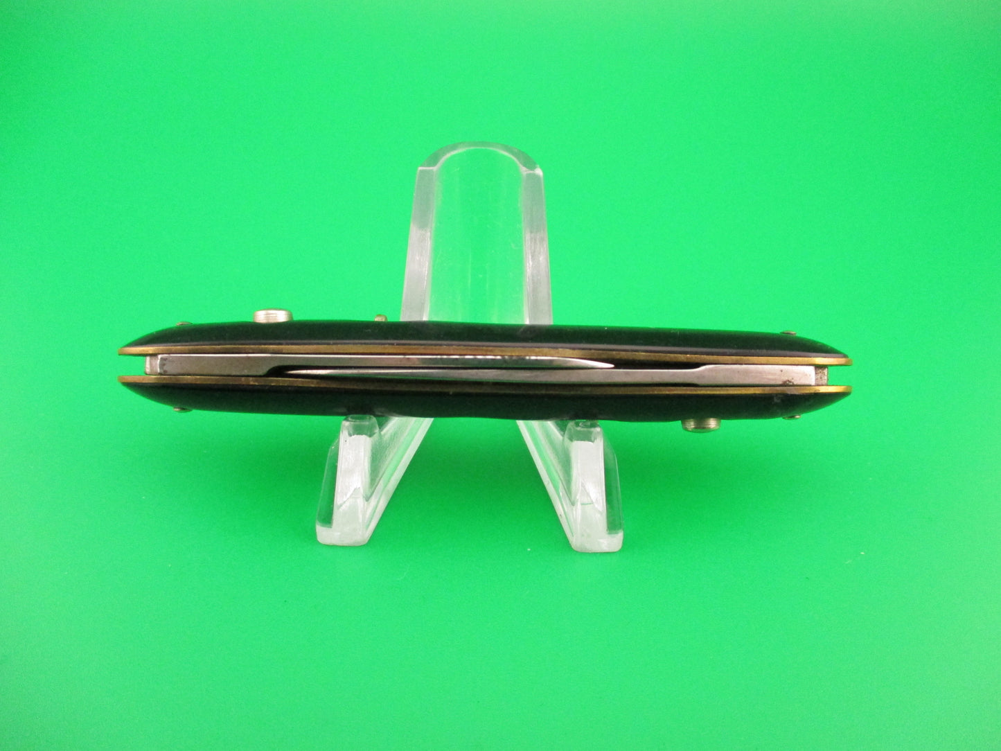 PRESTO Double Black Etched Advertising Vintage automatic knife